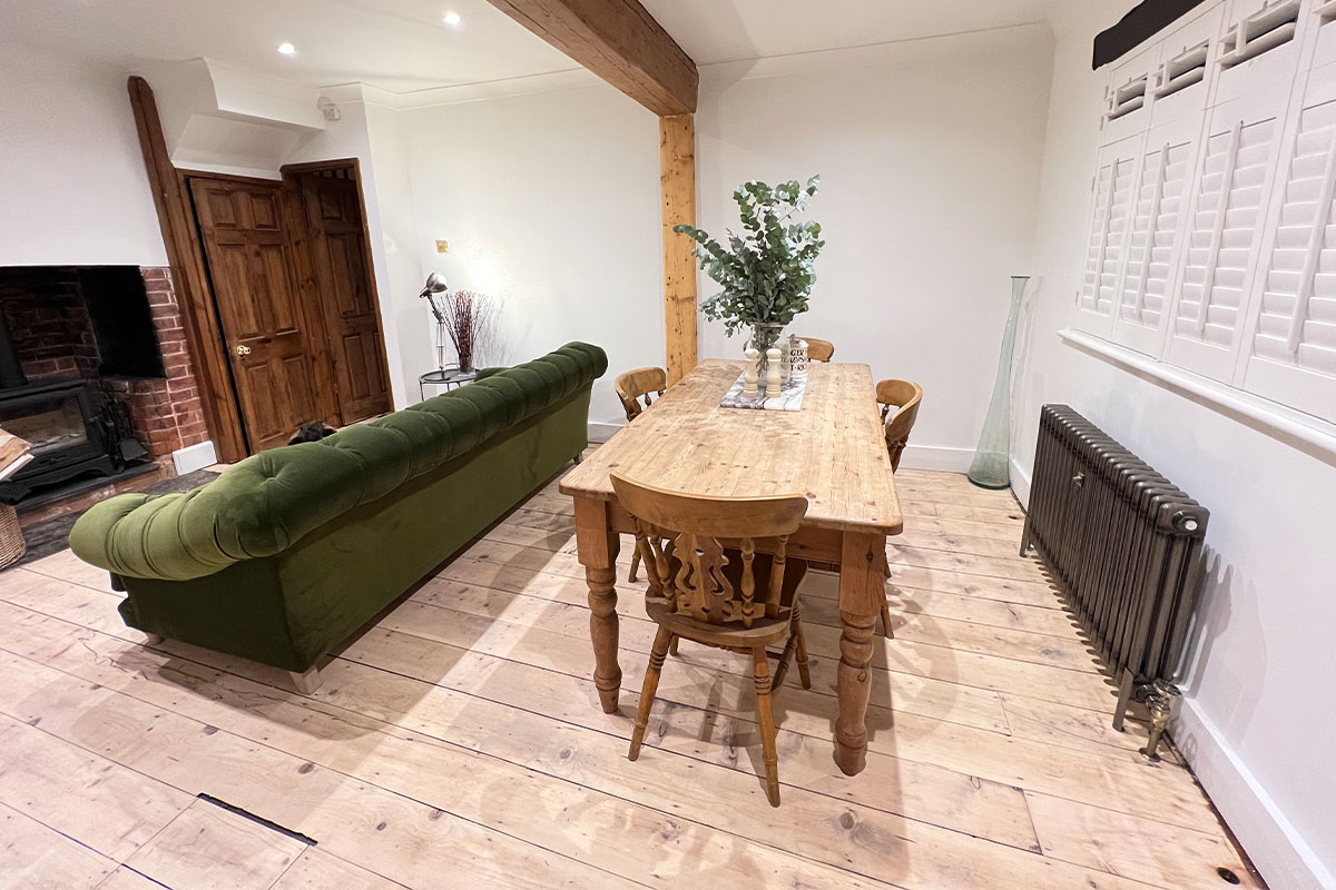 period property with original floors finished in Osmo
