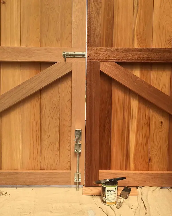 Clear Fence Treatment with Osmo Wood Oil Finishes